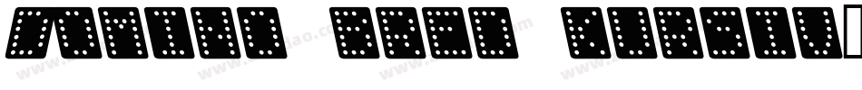 Domino bred kursiv字体转换